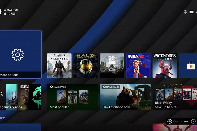 Microsoft выпустила первое обновление Xbox Series X